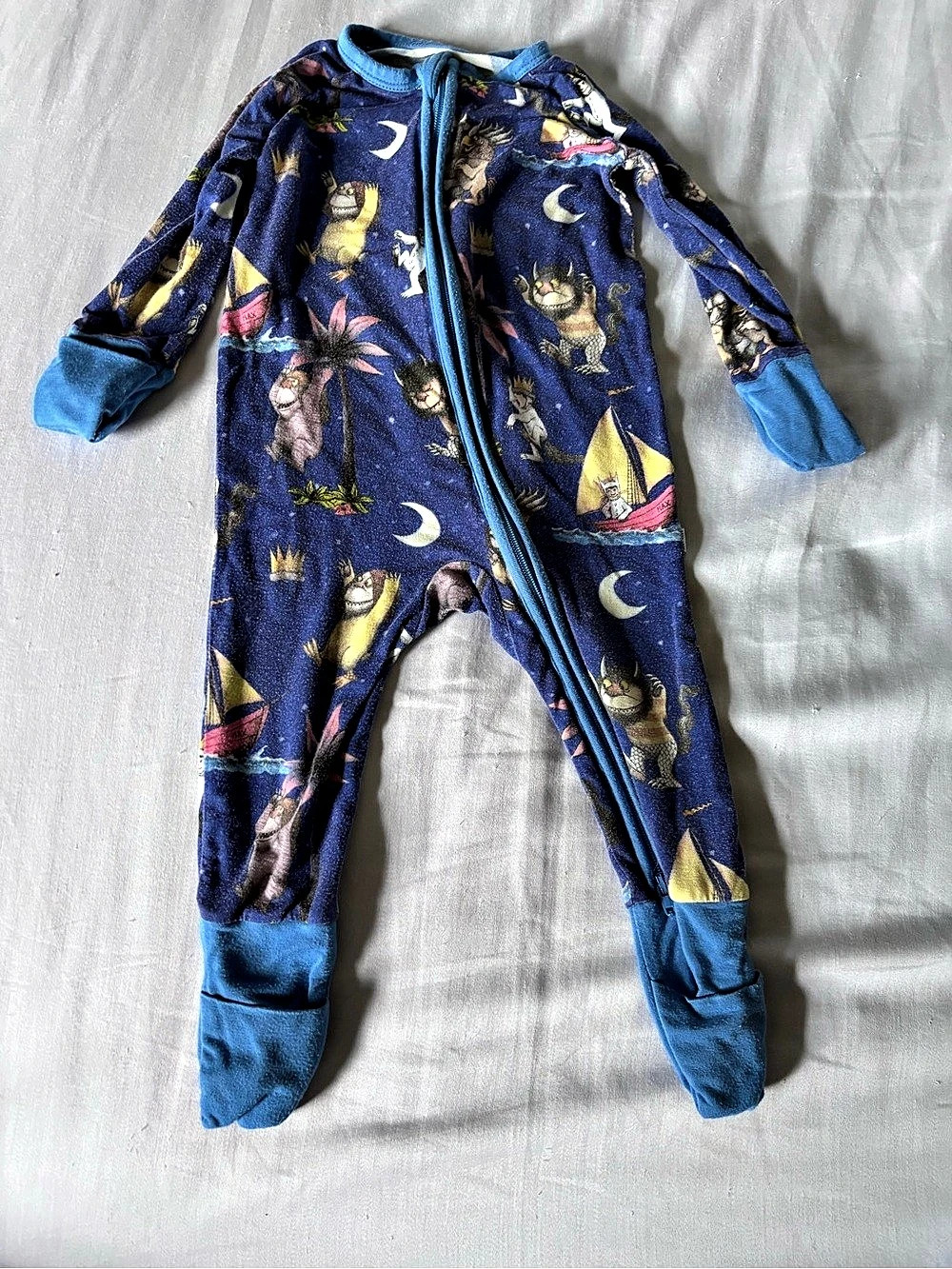 Little Sleepies Where the Wild Things Are Zippy Pajamas Blue Multi